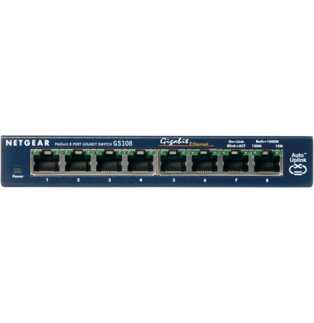 NETGEAR ProSafe 8-Port Gigabit Desktop Switch Unmanaged Gigabit Ethernet (10/100/1000) Blue