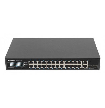 Lanberg Switch 24X 100MB DSP+/2X Combo Rack 19" 250W
