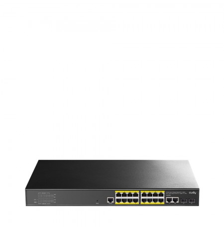 Cudy GS2018PS2 Managed L2 Gigabit Ethernet (10/100/1000) Power over Ethernet (PoE) 1U Black