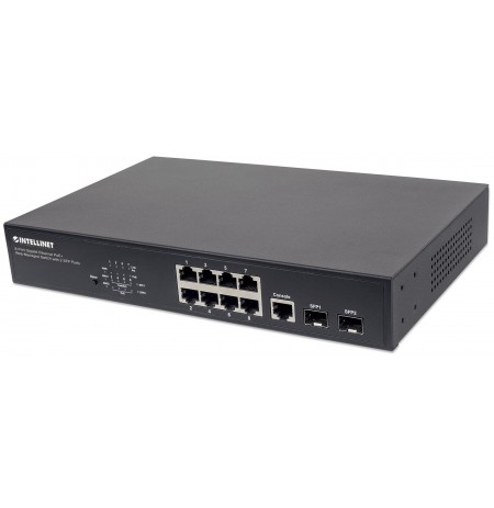 8x POE+ 140W 802.3AT/AF GIGABIT MANAGED SWITCH, 2x SFP