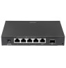 Intellinet 5-Port Gigabit Ethernet PoE+ Switch with SFP Combo Port, 4 x PSE Ports, IEEE 802.3at/af Power over Ethernet (PoE+/PoE