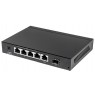 Intellinet 5-Port Gigabit Ethernet PoE+ Switch with SFP Combo Port, 4 x PSE Ports, IEEE 802.3at/af Power over Ethernet (PoE+/PoE