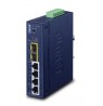 PLANET Industrial L2/L4 4-Port Managed L2/L4 Gigabit Ethernet (10/100/1000) Blue