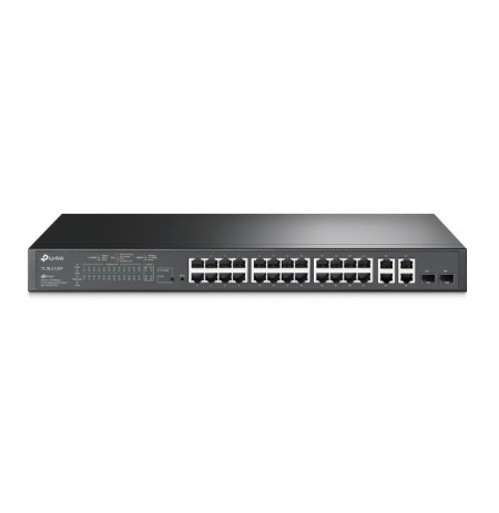 TP-LINK T1500-28PCT Managed L2 Fast Ethernet (10/100) Power over Ethernet (PoE) 1U Black