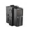Techly ICA-CS 66 CPU holder Under desk CPU holder Black