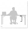 Techly ICA-CS 66 CPU holder Under desk CPU holder Black