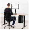 Techly ICA-CS 66 CPU holder Under desk CPU holder Black