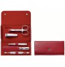 Zwilling Classic Inox Manicure Set – 5 pcs Leather Pouch - Red