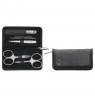 Zwilling Twinox Manicure Set – Black Leather Case, 5 Pieces - Black
