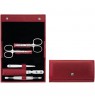 Zwilling Classic Inox Manicure Set – Red Leather Case, 5 Pieces - Red