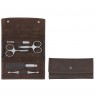 Zwilling Twinox Travel Set - Brown 5-piece leather case - Brown