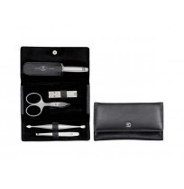 Zwilling Twinox Manicure Set – 5 pcs Leather Pouch - Black