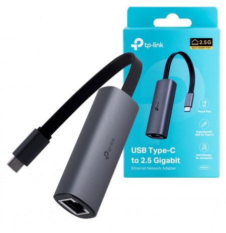 Tinklo plokštė TP-LINK UE302C USB Type-C to 2.5 Gigabit Ethernet Network Adapter