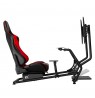 NanoRS RS160 Gaming Chair Racing Simulator Stand 3 in 1 PC Console Gamers Synthetic Leather Cover Steering Wheel Stand TV Bracke
