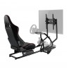 NanoRS RS160 Gaming Chair Racing Simulator Stand 3 in 1 PC Console Gamers Synthetic Leather Cover Steering Wheel Stand TV Bracke