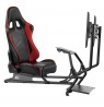 NanoRS RS160 Gaming Chair Racing Simulator Stand 3 in 1 PC Console Gamers Synthetic Leather Cover Steering Wheel Stand TV Bracke