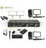 Techly IDATA DP-KVM2 KVM switch Black