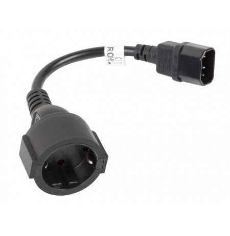 LANBERG POWER CORD EXTENSION IEC 320 C14 -daugiau  SCHUKO