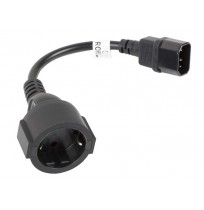 LANBERG CA-C14E-10CC-0018-BK extension power cable IEC 320 C14-more SCHUKO F