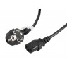 LANBERG POWER CORD VDE CEE 7/7 -daugiau  C13 3M