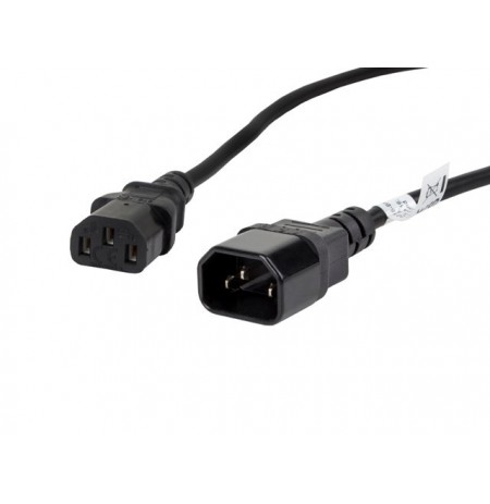 LANBERG POWER CORD EXTENSION C13 -daugiau  C14 VDE, 1.8M