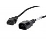 LANBERG CA-C13E-11CC-0018-BK extension power cable C13-more C14 1.8m VDE
