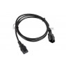 LANBERG POWER CORD EXTENSION C13 -daugiau  C14 VDE, 1.8M