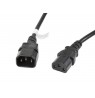 LANBERG POWER CORD EXTENSION C13 -daugiau  C14 VDE, 3M