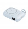 POWERBANK induction Kruger and Matz 10000 mAh Mag Safe z kablem niebieski