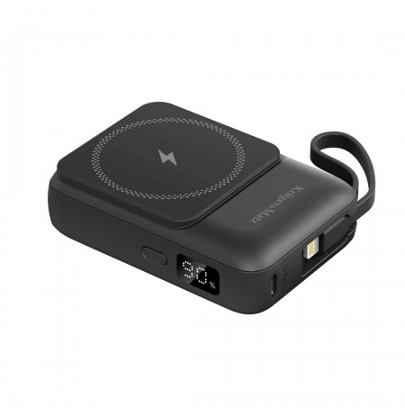 POWERBANK induction Kruger and Matz 10000 mAh Mag Safe z kablem czarny