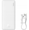 Baseus Airpow 20W 10000mAh power bank with USB-A - USB-C 30cm cable - white