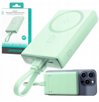 Powerbank Joyroom JR-PBM01 10000mAh 20W 1x USB-C 2x Lightning green + cable