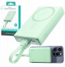 Powerbank Joyroom JR-PBM01 10000mAh 20W 1x USB-C 2x Lightning green + cable