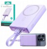 Powerbank Joyroom JR-PBM01 10000mAh 20W 1x USB-C 2x Lightning purple + cable