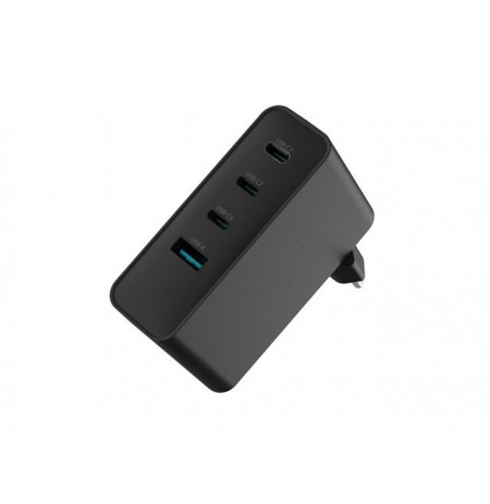 NATEC RIBERA GAN WALL CHARGER 3X USB-C + 1X USB-A 100W BLACK