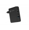 NATEC RIBERA GAN WALL CHARGER 3X USB-C + 1X USB-A 100W BLACK