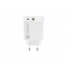 NATEC USB CHARGER RIBERA USB-A+USB-C 20W PD WHITE