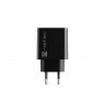 NATEC USB CHARGER RIBERA USB-A+USB-C 20W PD BLACK