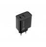 NATEC USB CHARGER RIBERA USB-A+USB-C 20W PD BLACK