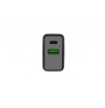 NATEC USB CHARGER RIBERA USB-A+USB-C 20W PD BLACK