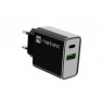 NATEC USB CHARGER RIBERA USB-A+USB-C 20W PD BLACK