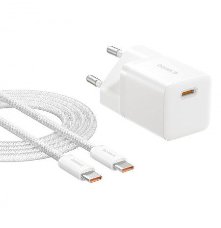 Baseus P10110909213-01 USB-C GaN5 mini 25W mains charger White