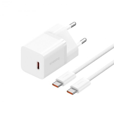 Baseus P10110902213-01 USB-C GaN5 mini 30W mains charger White