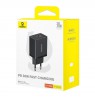 Baseus P10111404113-00 Cube USB-C / USB-A 30W mains charger Black