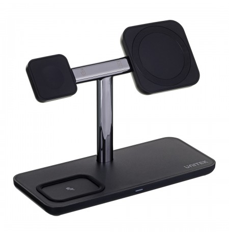 UNITEK MAGNETIC WIRELESS CHARGING STAND 3IN1, 15W