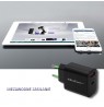 Qoltec 51713 Charger | 18W | 5-12V | 1.5-3A | USB type C PD | USB QC 3.0 | Black