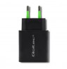 Qoltec 51713 Charger | 18W | 5-12V | 1.5-3A | USB type C PD | USB QC 3.0 | Black
