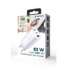 Gembird TA-UC-PDQC65-01-W 3-port 65 W GaN USB PowerDelivery fast charger, white
