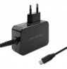 Qoltec 52386 GaN POWER PRO charger | 1xUSB-C | 65W | 5-20V | 3-3.25A | Black