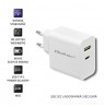 Qoltec 51718 Charger | 42W | 5-20V | 2.4-3A | USB type C PD | USB | White